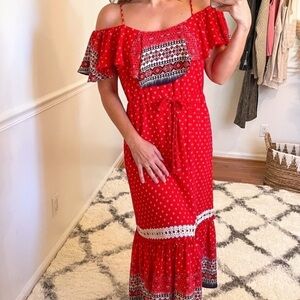 Revolve Misa Los Angeles Larsen Praire Print Midi XS
